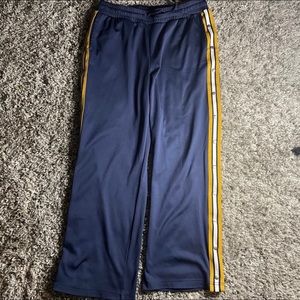 💙💛Blue And Yellow Snap Leg Joggers💛💙